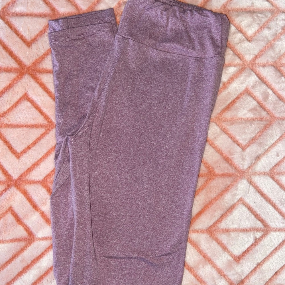 Purple workout leggings